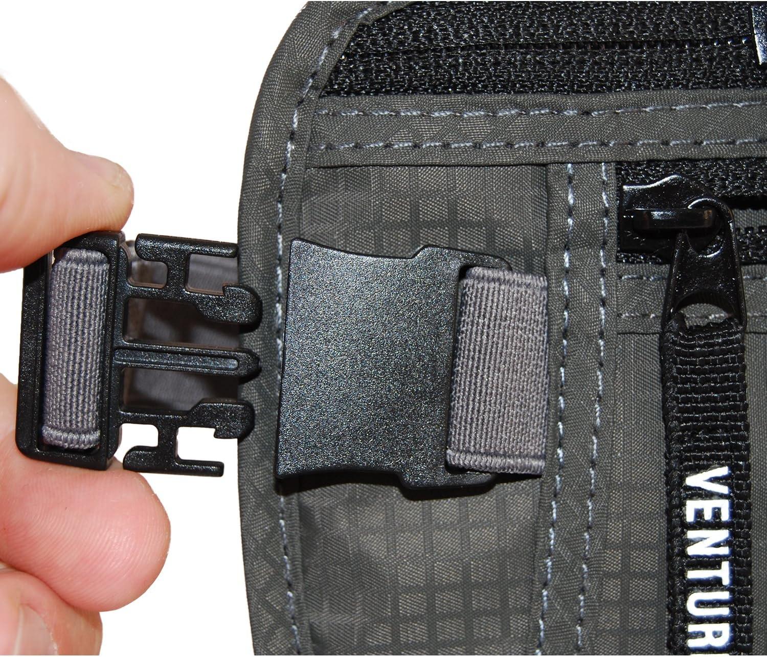 image:imageVENTURE 4TH Slim Minimalist Design RFID Money Belt with RFID Blocking Sleeves for Men and Women Ideal for Keeping Your Cash Credit Card Passport Phone Secure When Traveling GrayGray