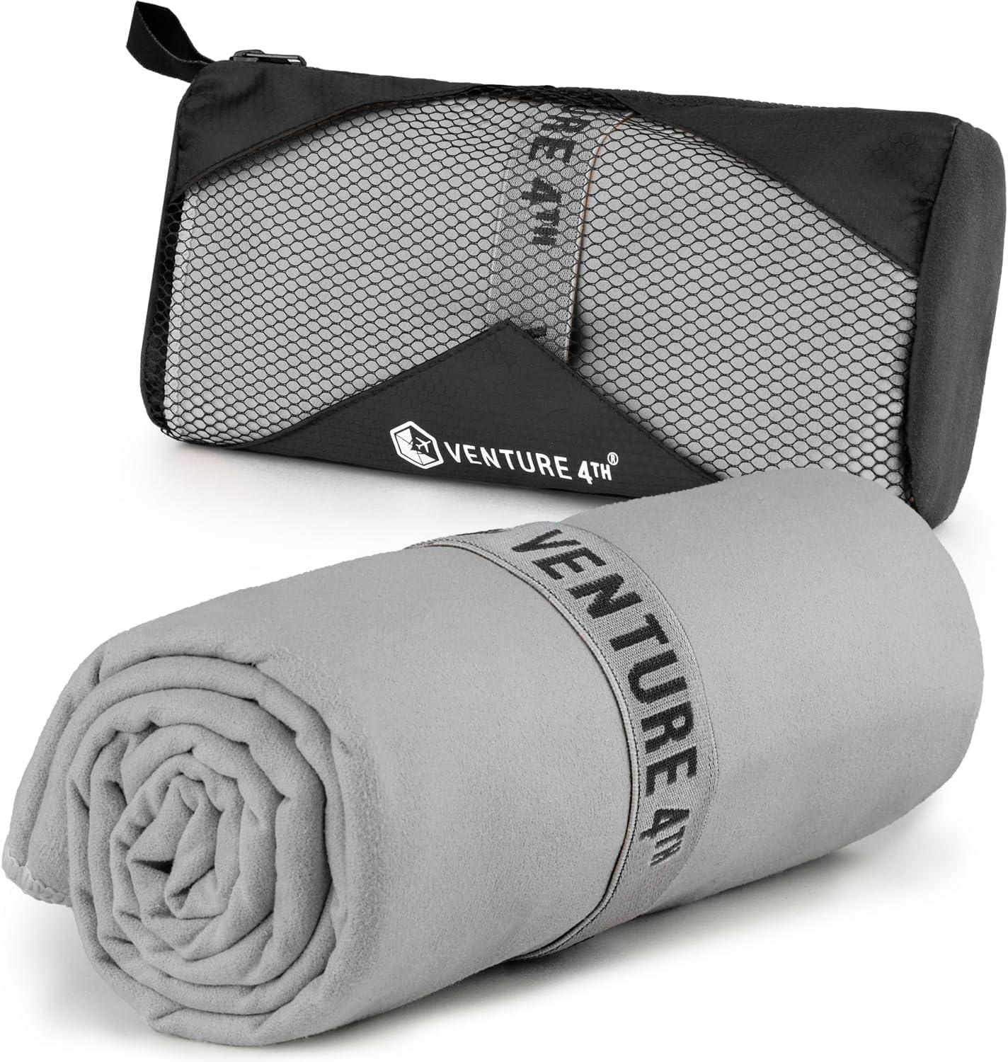 image:imageVENTURE 4TH Travel Money Belt amp Quick Dry Towel Set Ideal Travel Bundle for Vacations Backpacking and Business Trips Travel Towel Size M