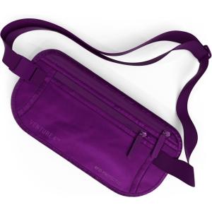image:imageVENTURE 4TH Money Belt for Travel  Hidden UnderClothes RFID Blocking Passport Holder amp Slim Travel Wallet Pouch for Men amp Women to Protect Cash Cards amp Documents Sleek BlueSleek Purple