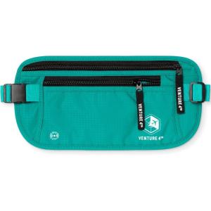image:imageVENTURE 4TH Money Belt for Travel  Hidden UnderClothes RFID Blocking Passport Holder amp Slim Travel Wallet Pouch for Men amp Women to Protect Cash Cards amp Documents Sleek BlueTurquoise