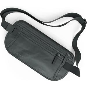 image:imageVENTURE 4TH Money Belt for Travel  Hidden UnderClothes RFID Blocking Passport Holder amp Slim Travel Wallet Pouch for Men amp Women to Protect Cash Cards amp Documents Sleek BlueSleek Gray