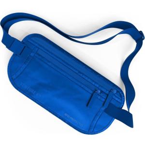 image:imageVENTURE 4TH Money Belt for Travel  Hidden UnderClothes RFID Blocking Passport Holder amp Slim Travel Wallet Pouch for Men amp Women to Protect Cash Cards amp Documents Sleek BlueSleek Blue