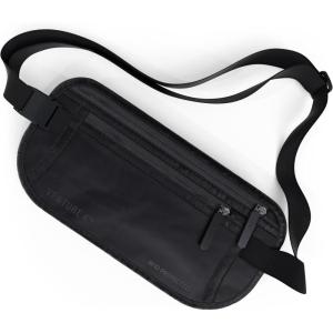 image:imageVENTURE 4TH Money Belt for Travel  Hidden UnderClothes RFID Blocking Passport Holder amp Slim Travel Wallet Pouch for Men amp Women to Protect Cash Cards amp Documents Sleek BlueSleek Black