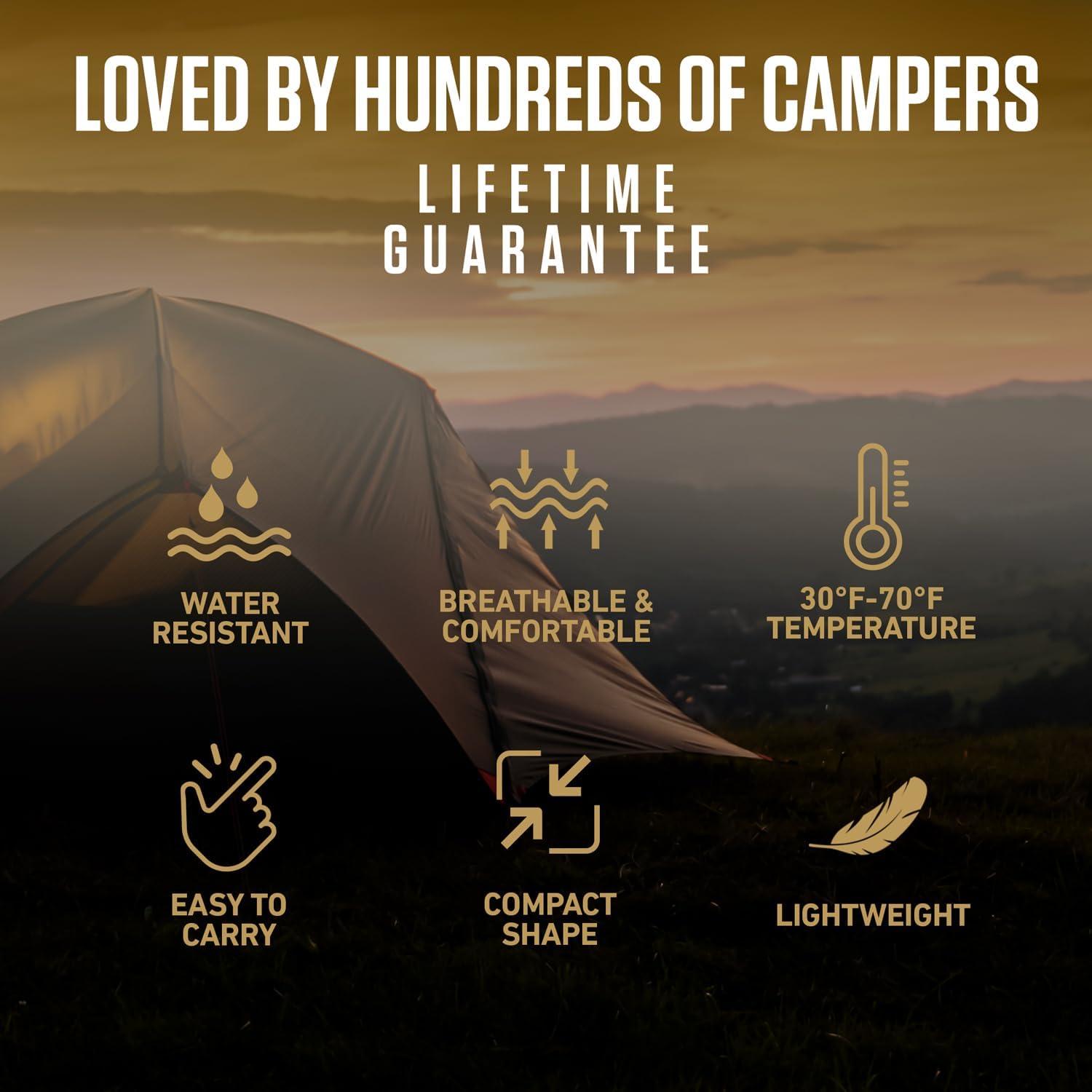 image:imageVENTURE 4TH Backpacking Sleeping Bag XXL Double and Single Sizes Lightweight Warm amp Cold Weather Sleeping Bags for Adults Kids amp Couples Ideal for Hiking Camping amp Outdoor AdventuresBlack