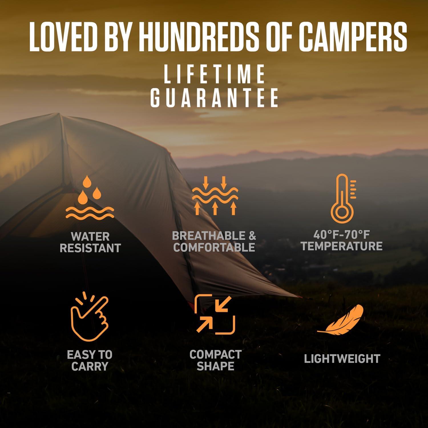 image:imageVENTURE 4TH Backpacking Sleeping Bag XXL Double and Single Sizes Lightweight Warm amp Cold Weather Sleeping Bags for Adults Kids amp Couples Ideal for Hiking Camping amp Outdoor AdventuresSilverBlack
