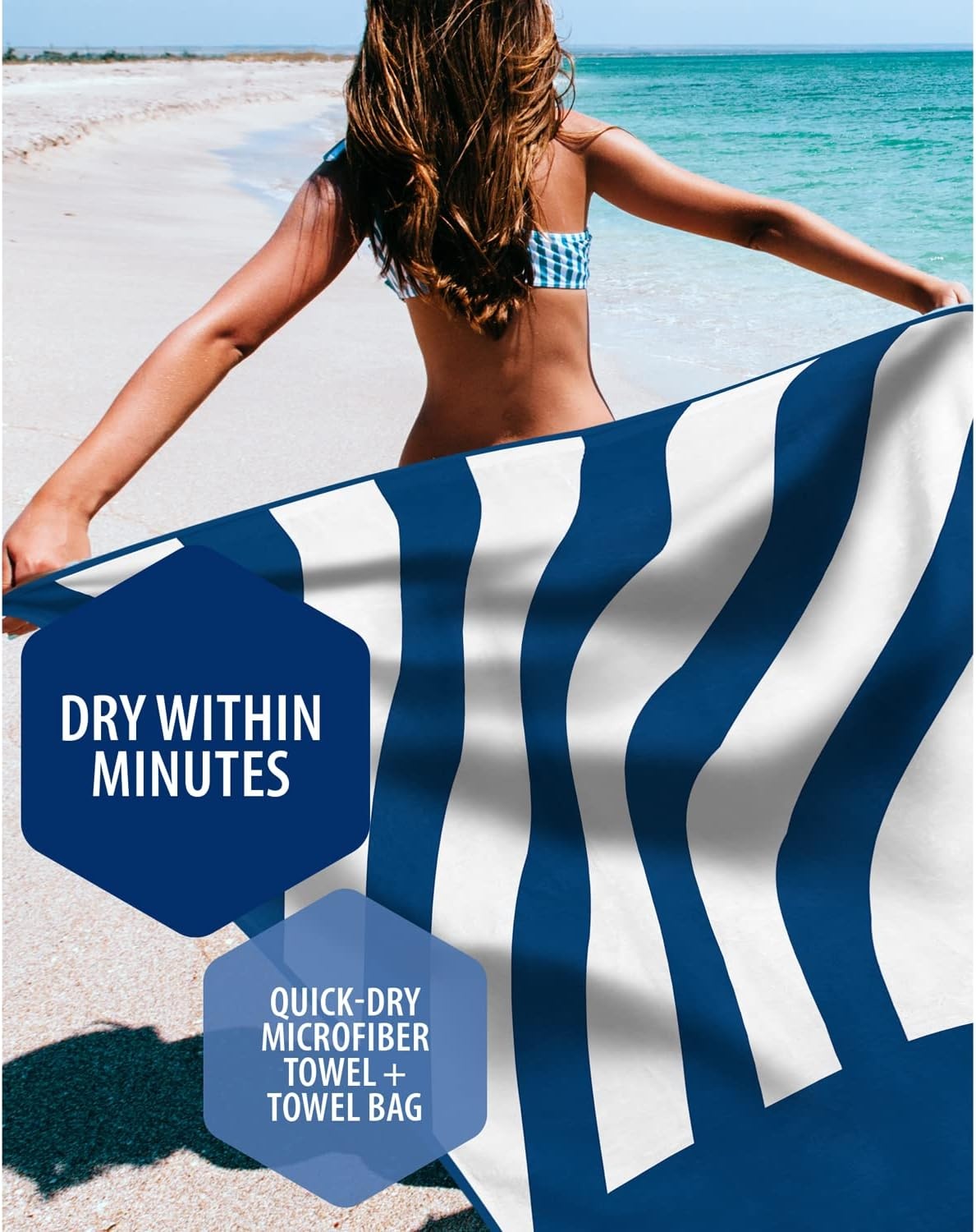 image:imageVENTURE 4TH Microfiber Beach Towel QuickDry Compact SandFree Absorbent Sandproof and Lightweight Perfect for Camping Beach and Roadtrips Navy Turtle Design 35x78 inchesDark Blue