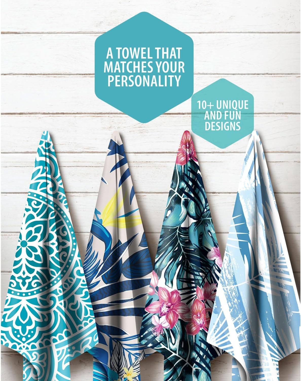 image:imageVENTURE 4TH Microfiber Beach Towel QuickDry Compact SandFree Absorbent Sandproof and Lightweight Perfect for Camping Beach and Roadtrips Navy Turtle Design 35x78 inchesOcean Mandala