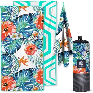 image:imageVENTURE 4TH Microfiber Beach Towel QuickDry Compact SandFree Absorbent Sandproof and Lightweight  Perfect for Camping Beach and Roadtrips Navy Turtle Design  35x78 inchesTropical Scent